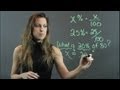 Tutorial on percentages  high school math help