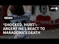 "Totally shocked, hurt": Argentines react to Maradona's death | AFP