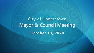 October 13, 2020 |  Mayor & Council Meeting