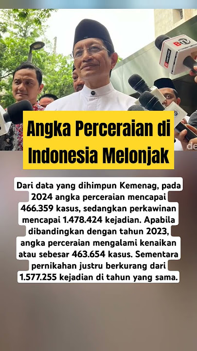 Angka Perceraian di Indonesia Melonjak