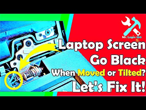 Laptop Troubleshooting - Why Does Your Laptop Screen Go Black When Moved or Tilted Let's Fix It by Mr.Login360