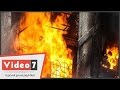 بالفيديو اللحظات الأولى لإحتراق فى مبنى سنترال العتبة 