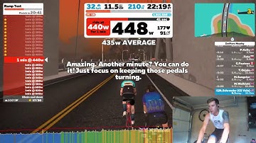 Ramp Test LIVE || SUFFERING on a Trainer