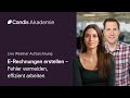 So erstellst du E-Rechnungen mit easybill!  I Aufzeichnung I Candis Akademie Webinar