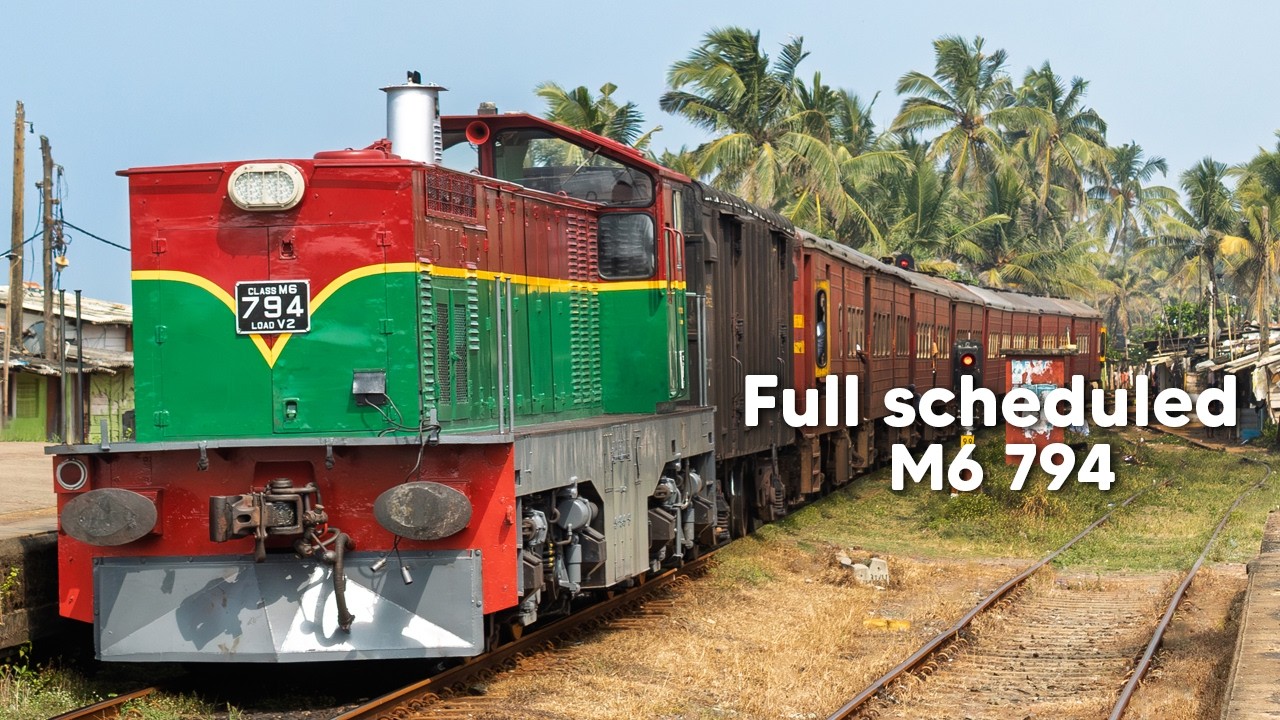 Full scheduled M6 794 released + first passenger run to Kalutara