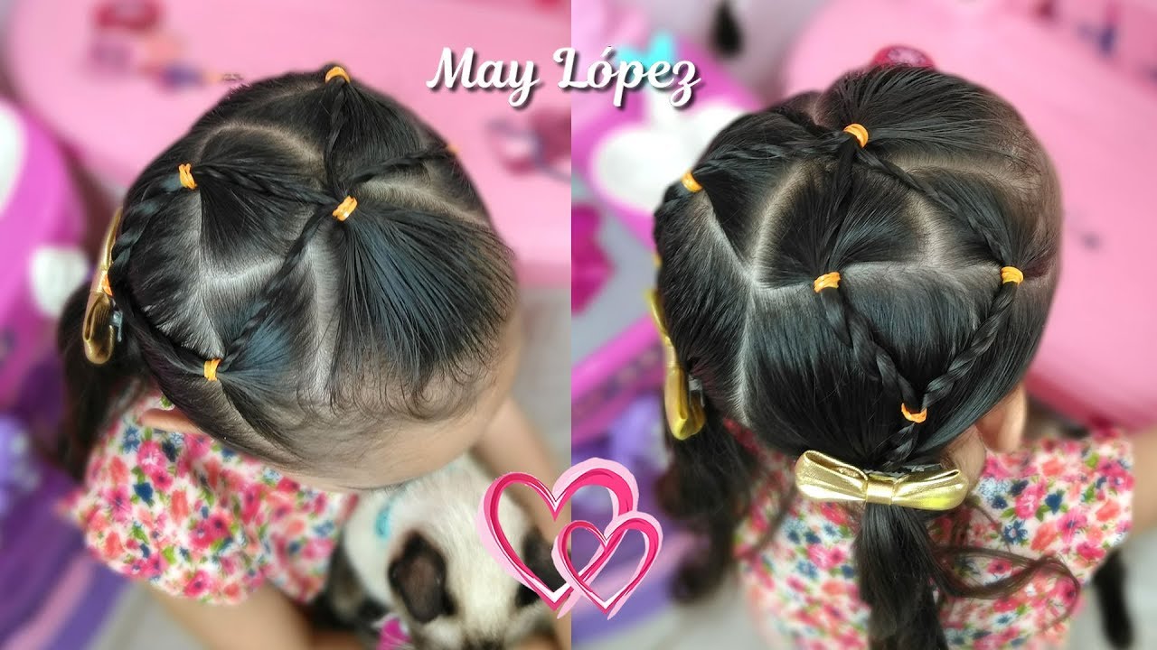 carencia Aburrido Peregrino PEINADO FACIL PARA PELO CORTO | Peinado para niñas | May Lopez - YouTube