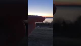 Sunrise over Lake Superior from my hotel room in Munising, MI Upper Peninsula, May 8, 2026