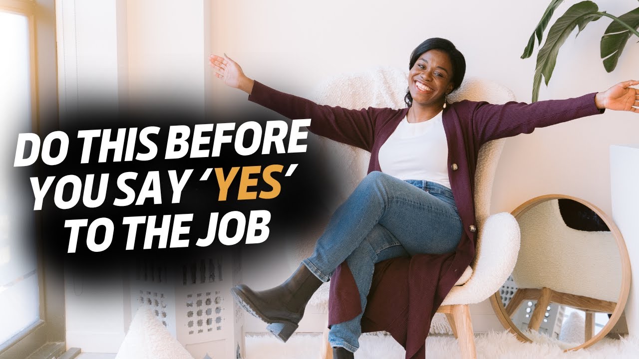 7 things to consider before accepting a job offer - YouTube