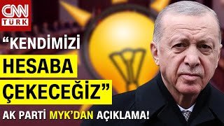 AK Parti MYK'dan Ne Çıktı? Erdoğan'dan \