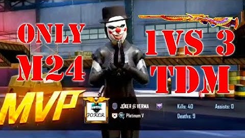 Solo 40 kills in 1v3 TDM Match | They challenged Me for 1v3 TDM Sinper Only
