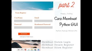 Part 2 | Membuat Form Register & Membuat Sistem Login dan Register