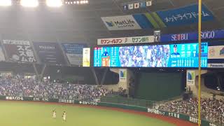 20180803 7回裏 1栗山巧選手の犠牲フライで1点！