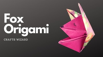 How To Make An Origami Fox Puppet | step by step