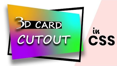 3D Card Hover Effects in CSS | CSS Card Hover Effects