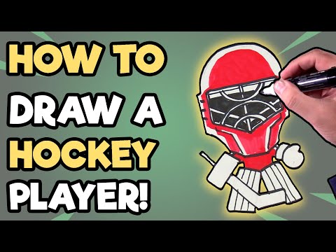 How to Draw a Hockey Player | Time to Draw