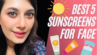 Best 5 Sunscreens for all Skin type #cerave #missha #tiam #cosrx
