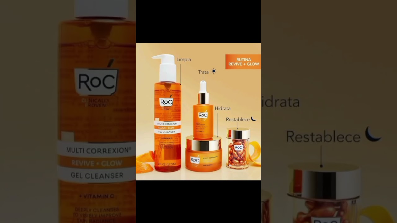 RoC Multi Correxion Revive + Glow 20% Pure Vitamin C Night Serum Capsules for Brightening