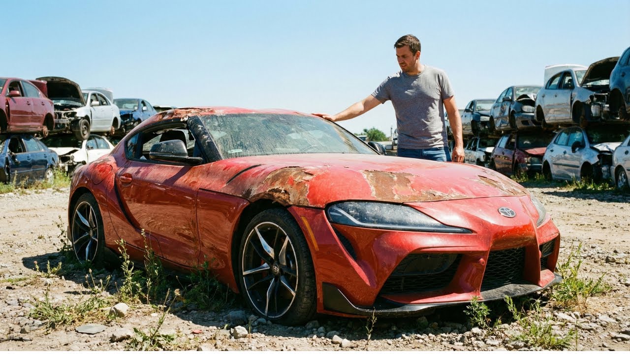 Asmr Car Restoration! Full Restoration of Toyota GR Supra 3.0 2022 from Total Disrepair Looking New