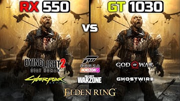GT 1030 vs RX 550 | Test In New Games!