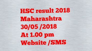 H.s.c, 12 result 2018 maharashtra Board
