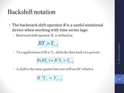 Backshift Notation in