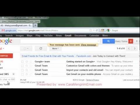 Cara Baru Mengirim Email di Gmail  Lampiran file, gambar 