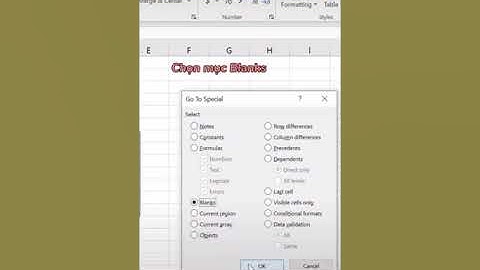 Cách điền dữ liệu tự động vào ô trống trong excel cực nhanh