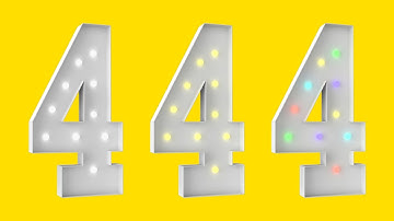 4FT Marquee Light Up Number 4 DIY Tutorial
