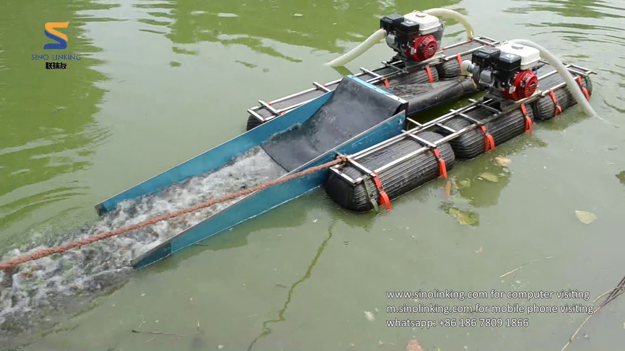 5'' Keene Type small portable gold prospection dredge - YouTube