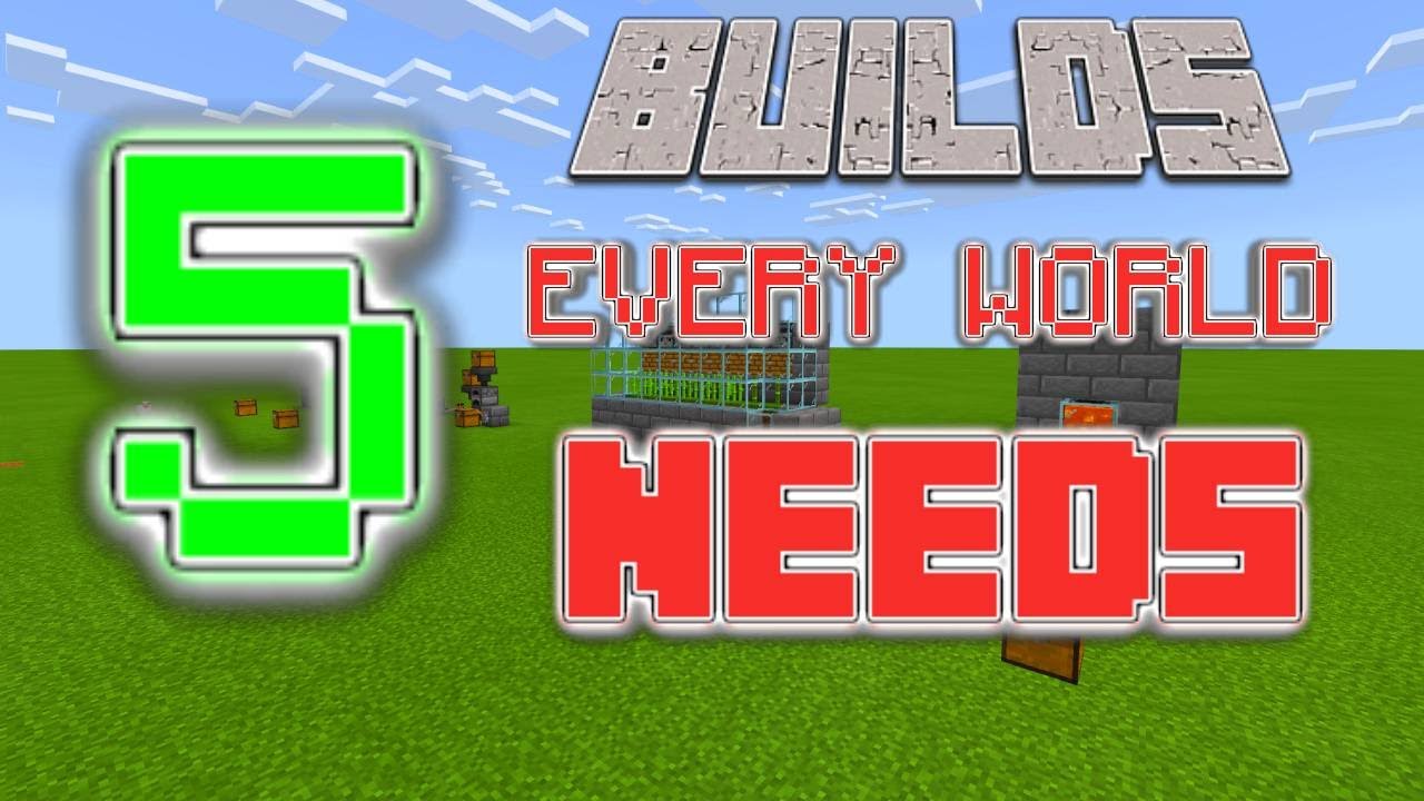 5 MUST Have REDSTONE CONTRAPTIONS! Beginner Friendly! Bedrock Editon ...