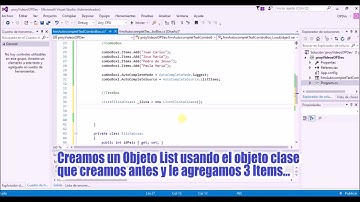 AutoComplete ComboBox y TextBox de WindowsForm en C#