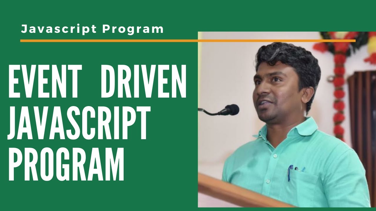 Event driven javascript program - YouTube
