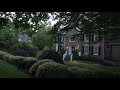 American Neighborhood Walk at Sunset with Fireflies | Nature Sounds for Sleep and Study