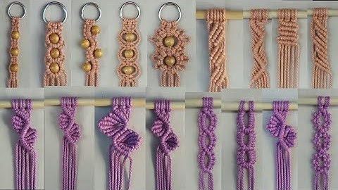 16 Basic Macrame Knots Macrame Tutorial Step by step