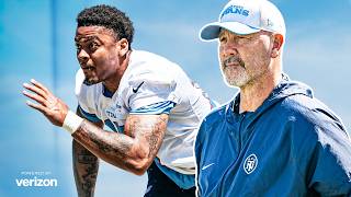Titans Defensive Coordinator Gus Bradley Mic’d Up at Practice