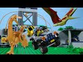 LEGO Jurassic World Pterandon & gallimimus Breakout STOP MOTION LEGO Dinosaurs Escape | Billy Bricks