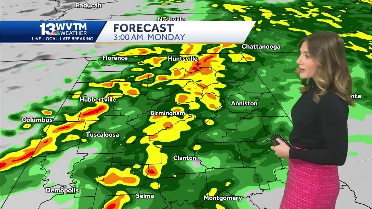 Rain returns to Alabama's weather forecast Sunday. Soaking wet start to ...
