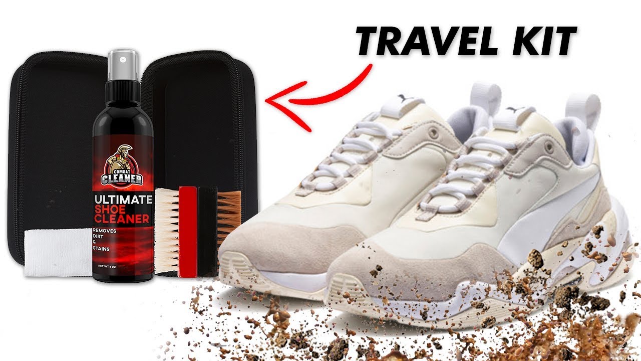 How To Use Combat Cleaner Shoe Cleaner Travel Kit Suede Shoe Cleaner YouTube