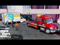 GTA 5 Real Life Mod #265 U-Haul Truck Hits & Gets Stuck Under A Low Clearance Apartment Building