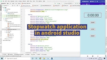 Stopwatch Application Project in Android