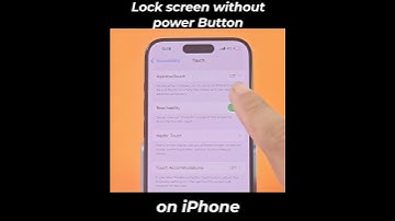 How to lock iPhone screen without the power button on iPhone