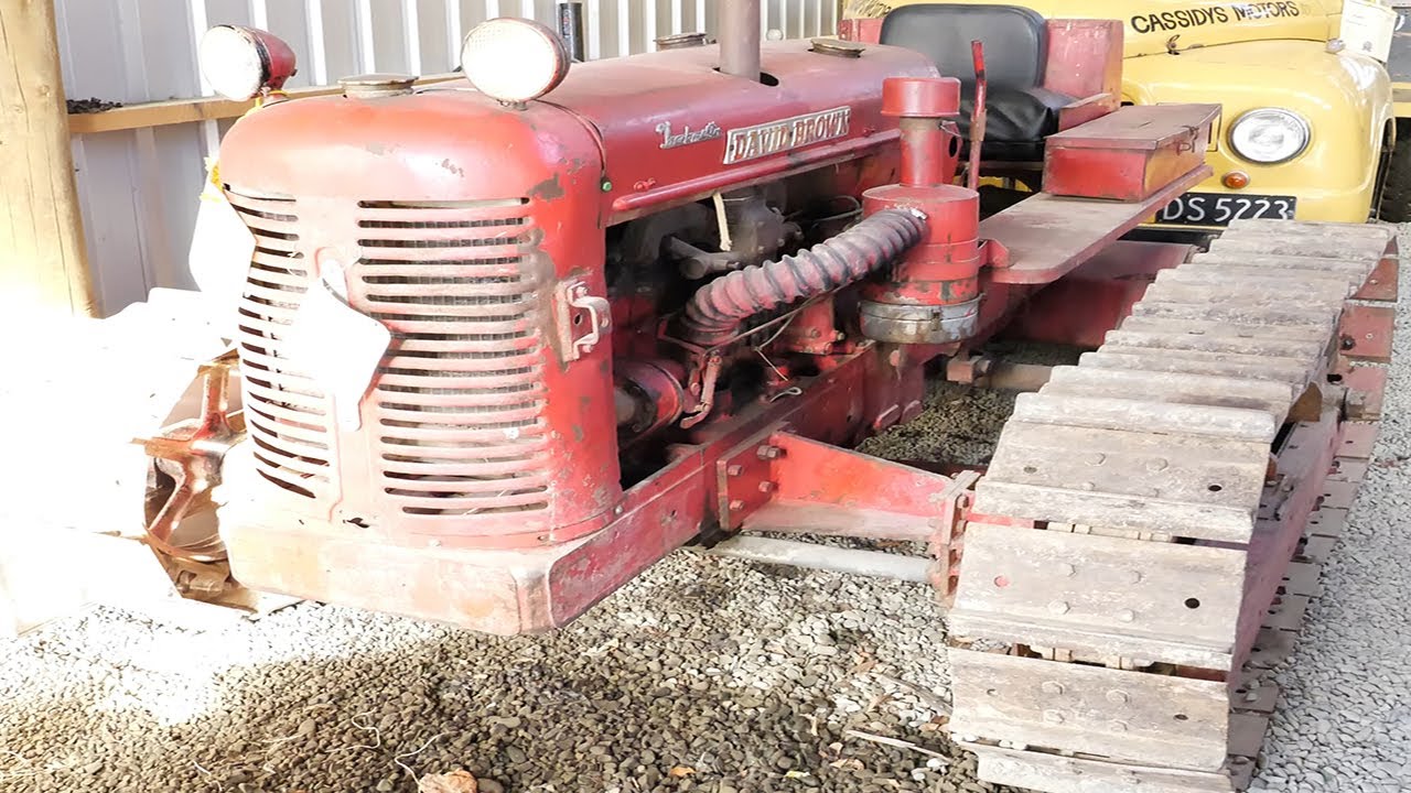 Vintage 1950 David Brown Trackmaster Crawler Tractor - YouTube