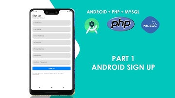 Android, PHP And Mysql Tutorial - Android Sign Up With Volley Library