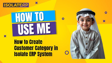How to Create Customer Category in Isolate ERP System