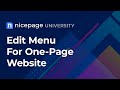 One-Page-Website Menu with Nicepage