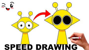 Speed Drawing SCARY SIMON Sprunki Pyramixed