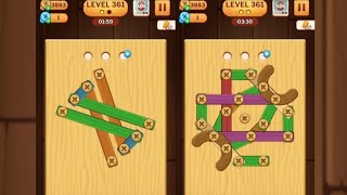 Screw Puzzle: Wood Nut & Bolt - Level 361