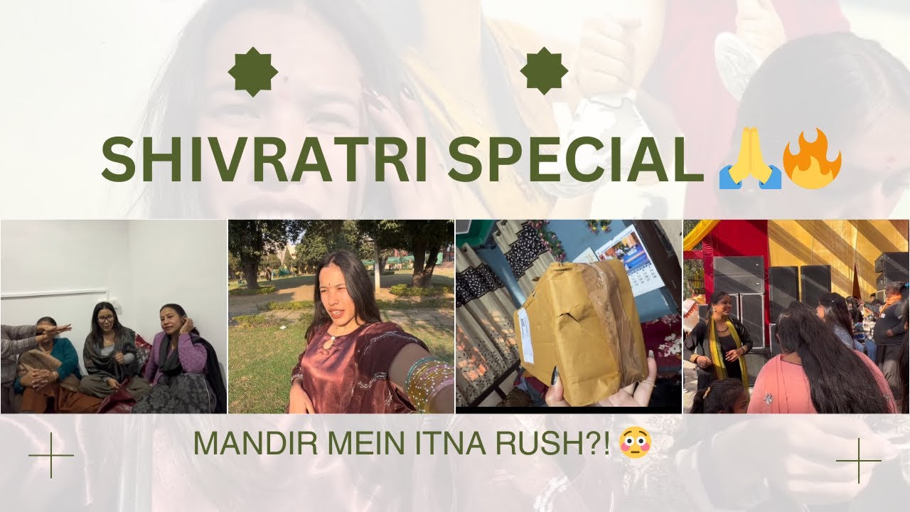 Shivratri Special Vlog | Temple Rush, Trending Bangles & Full Day Fun 😍🙏