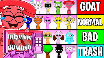 Making The ULTIMATE OC SPRUNKI Tier List In Roblox