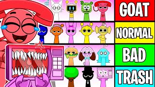 Making The Ultimate Oc Sprunki Tier List In Roblox